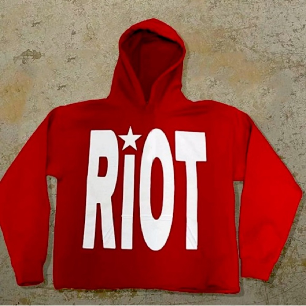 Riot Star Graphic Print Pullover Hoodies